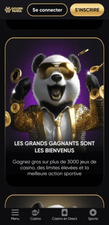 golden panda offres de bonus